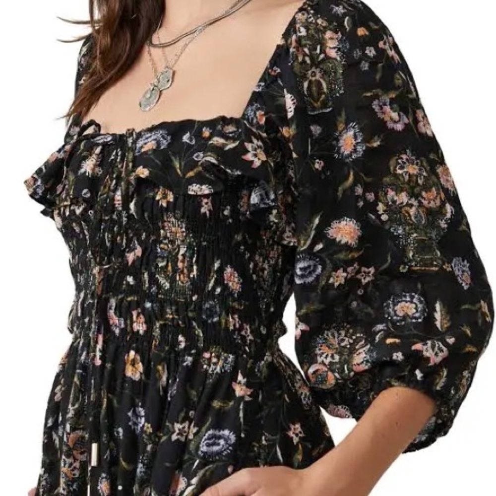 Free People Floral Oasis Midi Dress - Picture 4 of 4